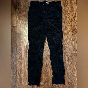 Loft Black Velvet Pants